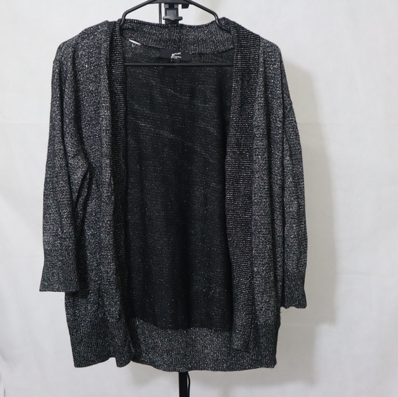 Sweaters - Black and silver sweater